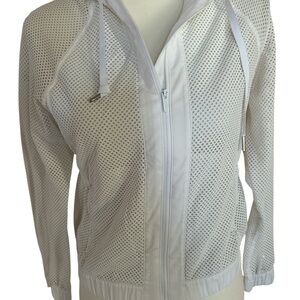Lululemon Athletica White Mesh Hoodie
